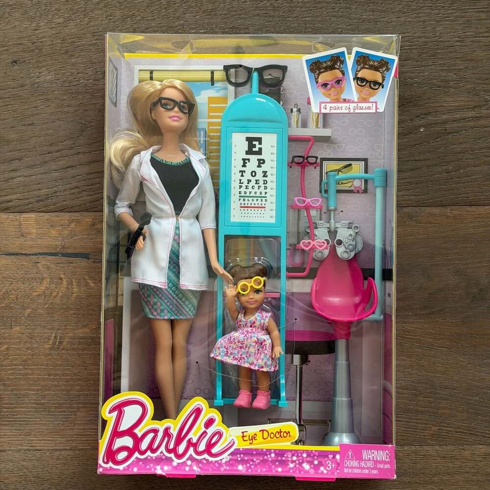 Brand New Unopened Mattel Barbie Eye Doctor Optometrist Play Set 2015